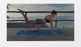 瑜伽美女视频,身姿曼妙，心灵和谐